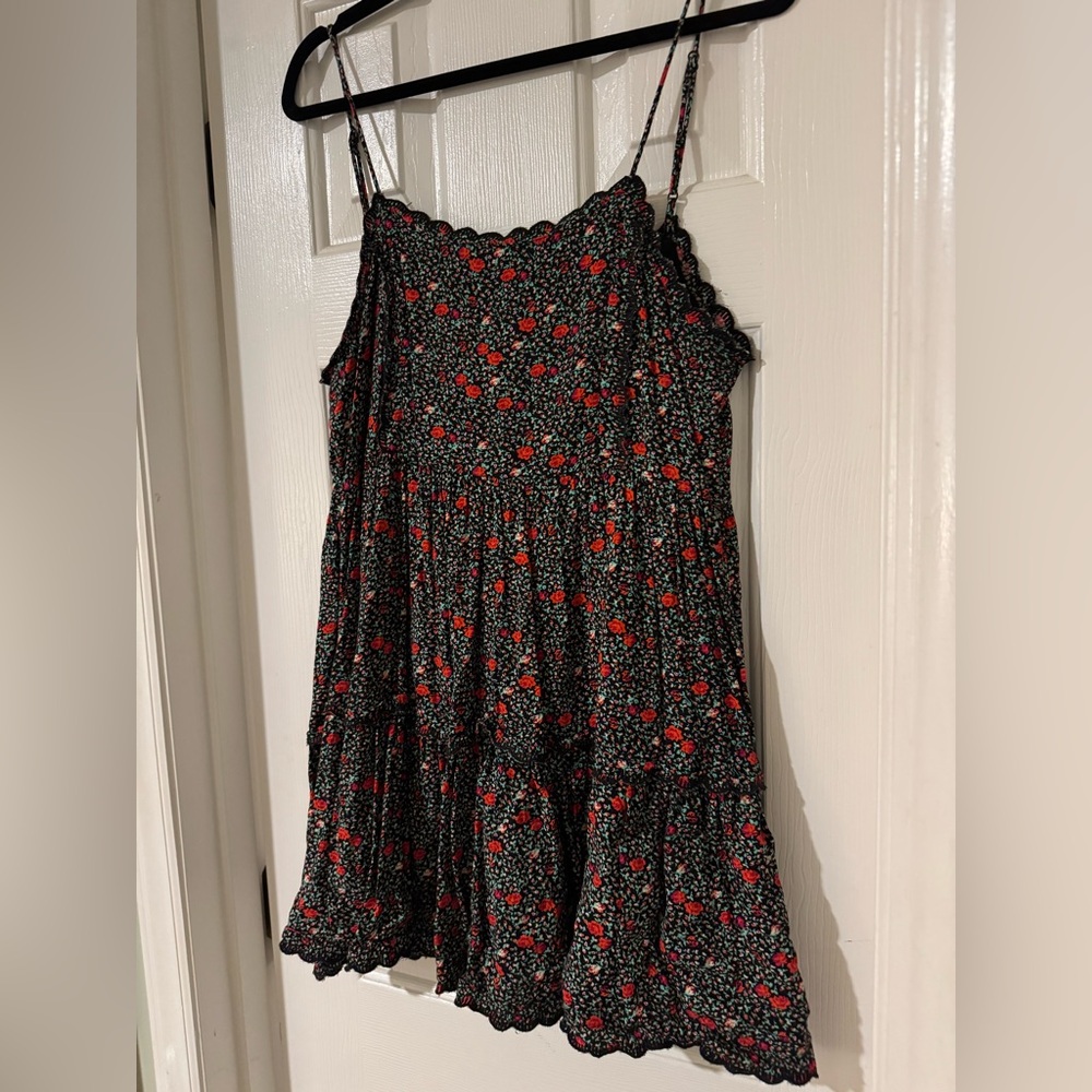 Urban Outfitters Floral Black and Red Dress